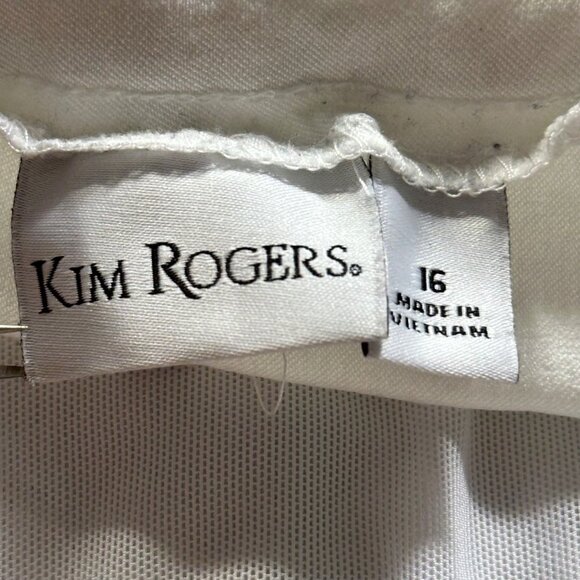 Kim Rogers Womens White Bermuda Shorts Size 16 Beach Resort Vacation - Picture 3 of 7